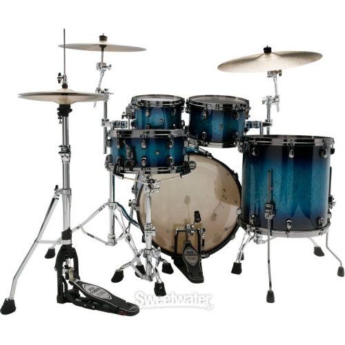  Tama Starclassic Maple MA42TZBNS 4-piece Shell Pack - Molten Electric Blue Burst with Black Nickel