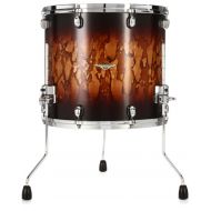 Tama Starclassic Maple Floor Tom - 16 x 18 inch - Satin Molten Brown Burst with Chrome Hardware