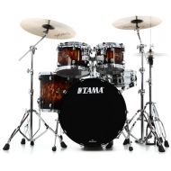 Tama Starclassic Walnut/Birch WBS42S 4-piece Shell Pack - Molten Brown Burst