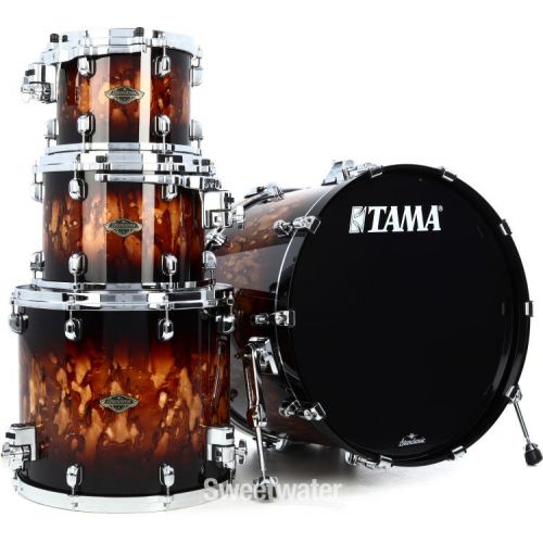  Tama Starclassic Walnut/Birch WBS42S 4-piece Shell Pack - Molten Brown Burst