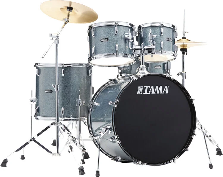  Tama Stagestar 5-piece Complete Drum Set - Sea Blue Mist