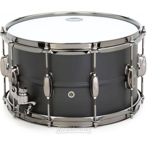  Tama S.L.P. Big Black Steel 8 x 14-inch Snare Drum - Matte Black