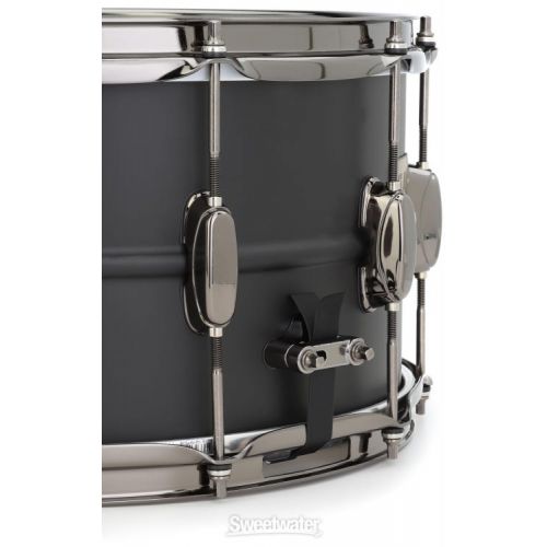  Tama S.L.P. Big Black Steel 8 x 14-inch Snare Drum - Matte Black