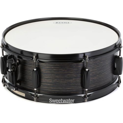  Tama Woodworks Snare Drum - 5.5 x 14-inch - Black Oak Wrap