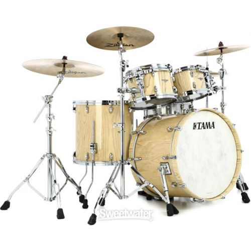  Tama Tama STAR Walnut TW42RZS 4-piece Shell Pack - Aged White Japanese Chestnut