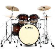 Tama Starclassic Maple ME42TZBS 4-piece Shell Pack - Tobacco Sunburst Movingui with Black Nickel Hardware Demo