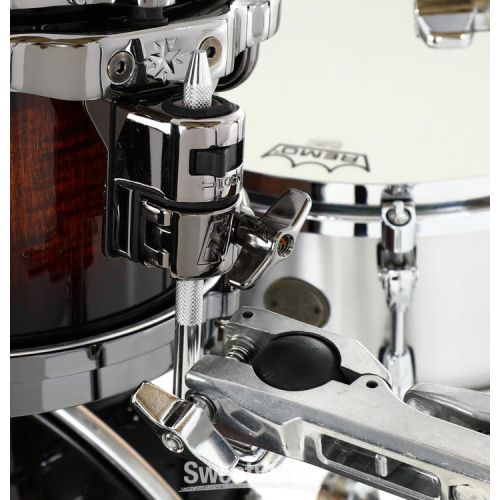  Tama Starclassic Maple ME42TZBS 4-piece Shell Pack - Tobacco Sunburst Movingui with Black Nickel Hardware Demo