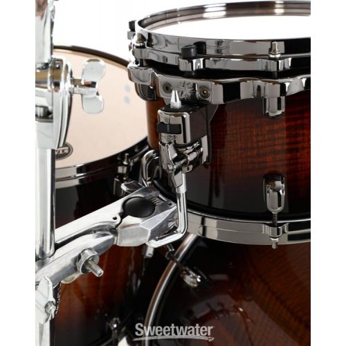  Tama Starclassic Maple ME42TZBS 4-piece Shell Pack - Tobacco Sunburst Movingui with Black Nickel Hardware Demo