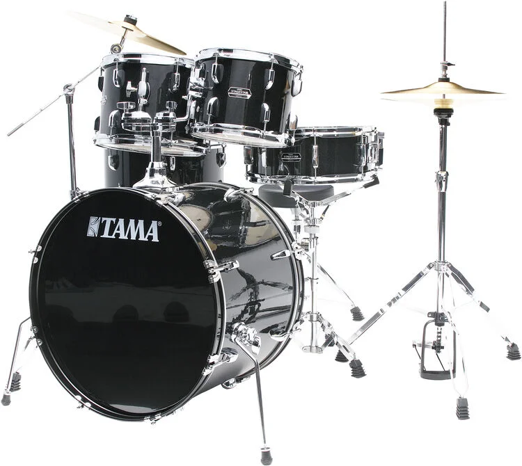  Tama Stagestar 5-piece Complete Drum Set - Black Night Sparkle