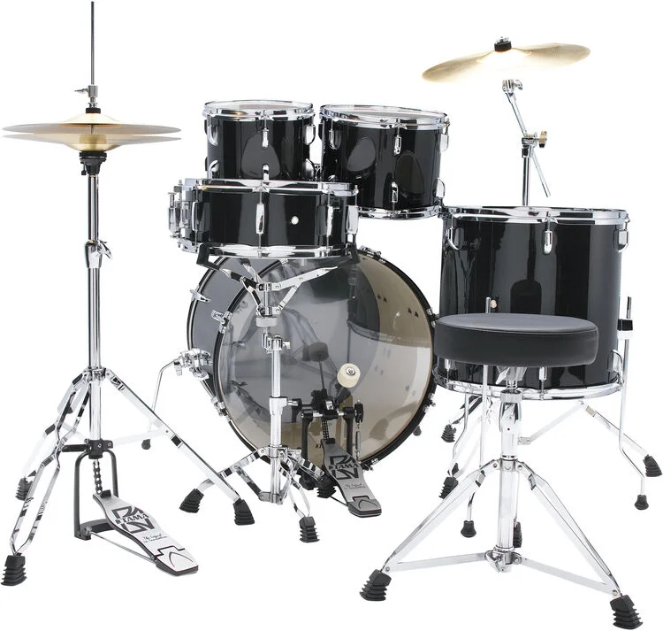  Tama Stagestar 5-piece Complete Drum Set - Black Night Sparkle