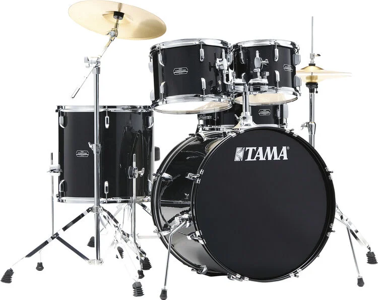  Tama Stagestar 5-piece Complete Drum Set - Black Night Sparkle