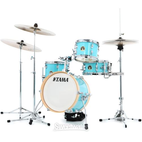  Tama Club-JAM Flyer LJK44S 4-piece Shell Pack with Snare Drum - Aqua Blue