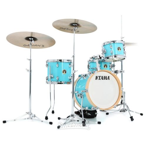  Tama Club-JAM Flyer LJK44S 4-piece Shell Pack with Snare Drum - Aqua Blue