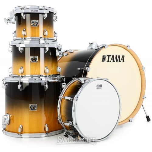  Tama Superstar Classic CL52KS 5-piece Shell Pack with Snare Drum - Gloss Lacebark Pine Fade