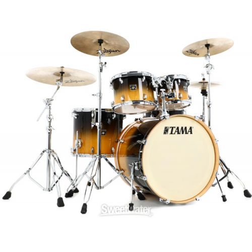 Tama Superstar Classic CL52KS 5-piece Shell Pack with Snare Drum - Gloss Lacebark Pine Fade