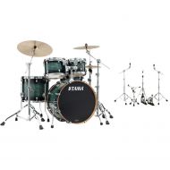 Tama Starclassic Performer MBS42S 4-piece Shell Pack and 5-piece Iron Cobra 900 Hardware Pack - Molten Steel Blue Burst