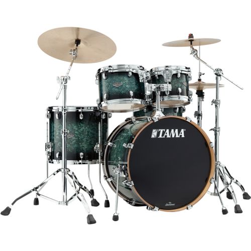  Tama Starclassic Performer MBS42S 4-piece Shell Pack and 5-piece Iron Cobra 900 Hardware Pack - Molten Steel Blue Burst