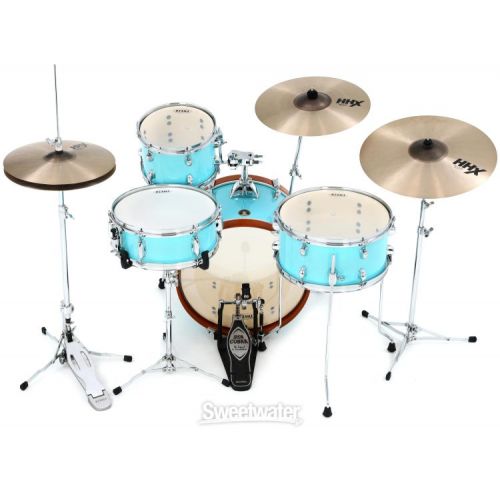  Tama Club-JAM LJK48S 4-piece Shell Pack with Snare Drum - Aqua Blue