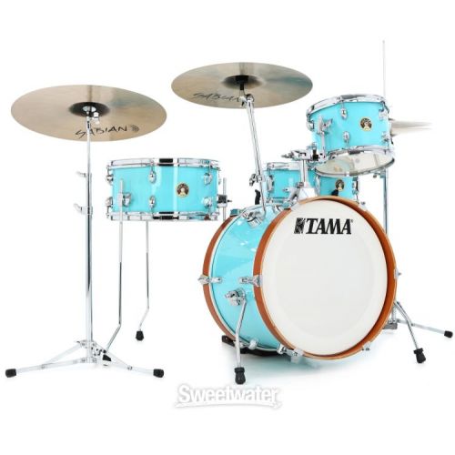  Tama Club-JAM LJK48S 4-piece Shell Pack with Snare Drum - Aqua Blue