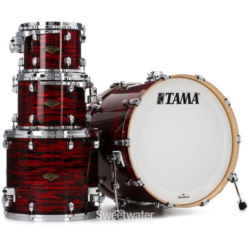  Tama Starclassic Walnut/Birch WBR42S 4-piece Shell Pack - Red Oyster