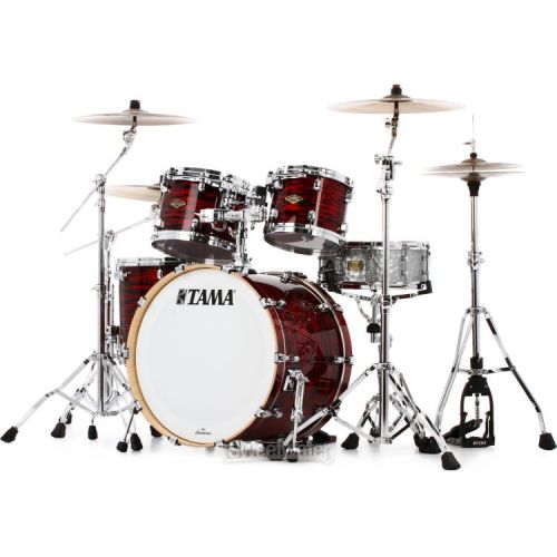  Tama Starclassic Walnut/Birch WBR42S 4-piece Shell Pack - Red Oyster