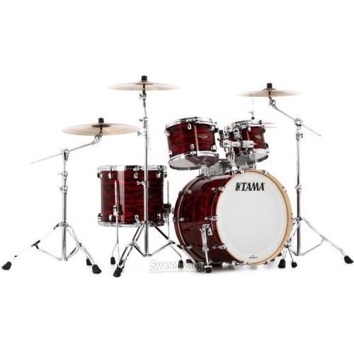  Tama Starclassic Walnut/Birch WBR42S 4-piece Shell Pack - Red Oyster