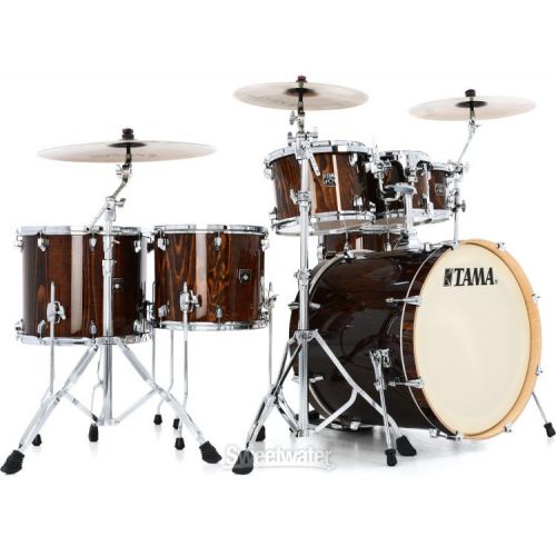  Tama Superstar Classic CL72S 7-piece Shell Pack with Snare Drum - Gloss Java Lacebark Pine