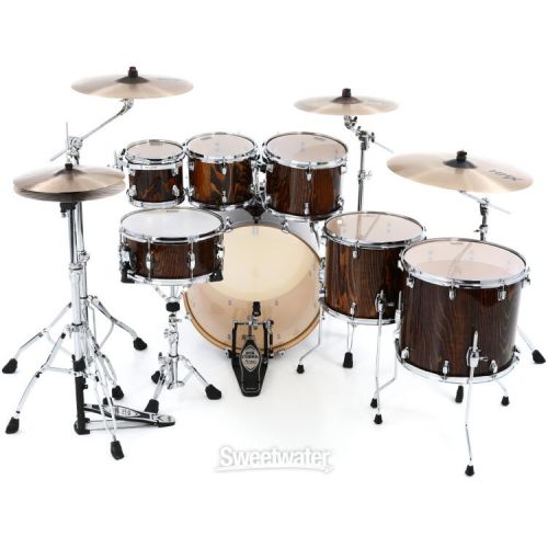  Tama Superstar Classic CL72S 7-piece Shell Pack with Snare Drum - Gloss Java Lacebark Pine