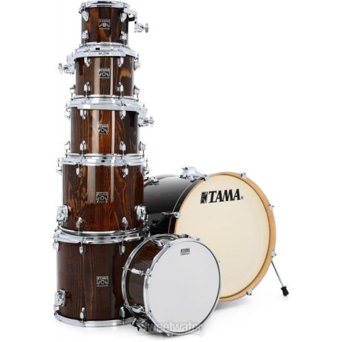  Tama Superstar Classic CL72S 7-piece Shell Pack with Snare Drum - Gloss Java Lacebark Pine