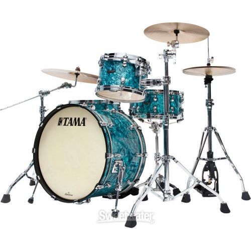  Tama Starclassic Maple MR32CZS 3-piece Shell Pack - Turquoise Pearl with Chrome Hardware