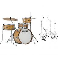 Tama Club-JAM LJL48S 4-piece Shell Pack with Snare Drum and 5-piece Stage Master Hardware Pack - Satin Blonde