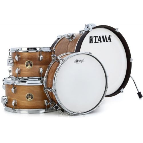  Tama Club-JAM LJL48S 4-piece Shell Pack with Snare Drum and 5-piece Stage Master Hardware Pack - Satin Blonde