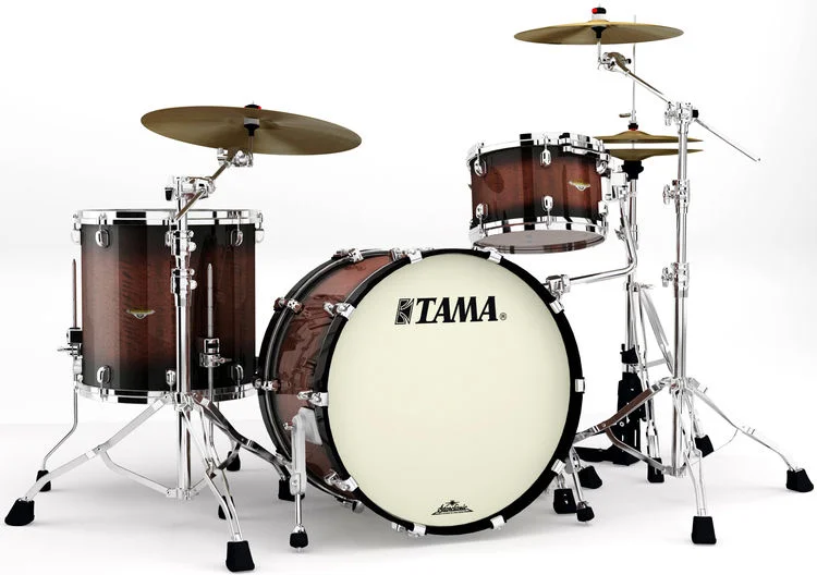  Tama Starclassic Maple ME32CZBS 3-piece Shell Pack - Tobacco Sunburst Movingui with Chrome Hardware