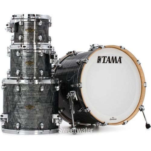  Tama Starclassic Walnut/Birch WBR42S 4-piece Shell Pack - Charcoal Onyx