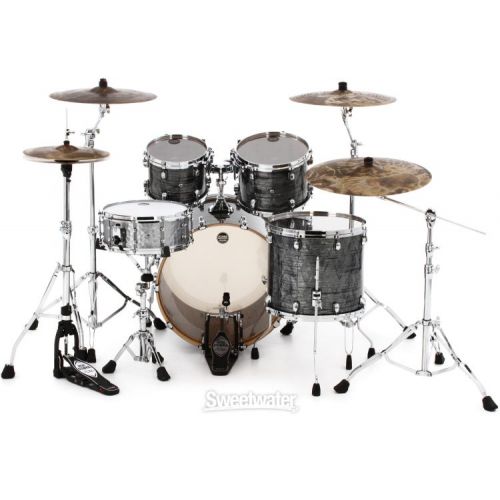  Tama Starclassic Walnut/Birch WBR42S 4-piece Shell Pack - Charcoal Onyx