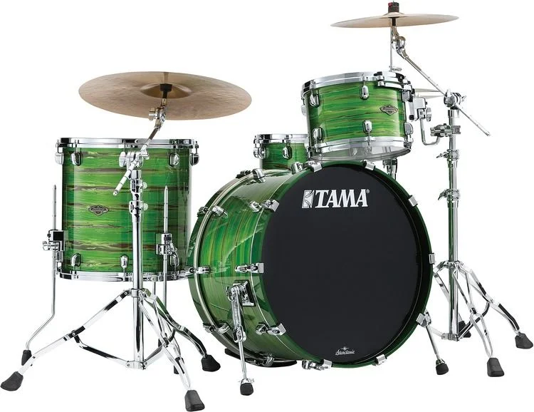  Tama Starclassic Walnut/Birch WBS32RZS 3-piece Shell Pack - Lacquer Shamrock Oyster