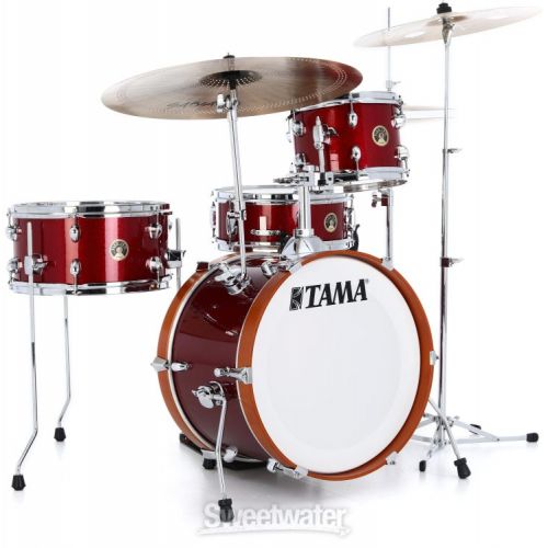  Tama Club-JAM LJK48S 4-piece Shell Pack with Snare Drum - Candy Apple Mist