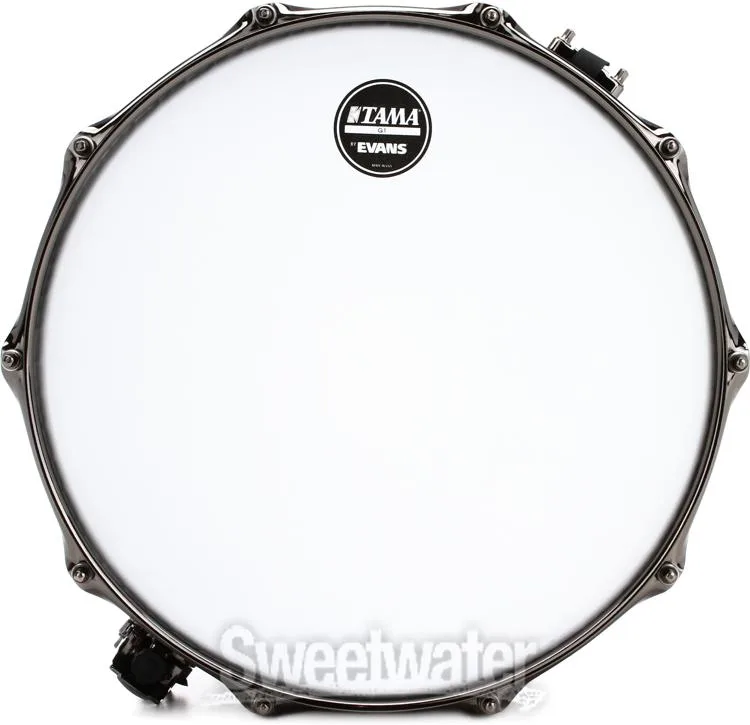  Tama S.L.P. Black Brass Snare Drum - 6.5 x 14 inch - Black Nickel