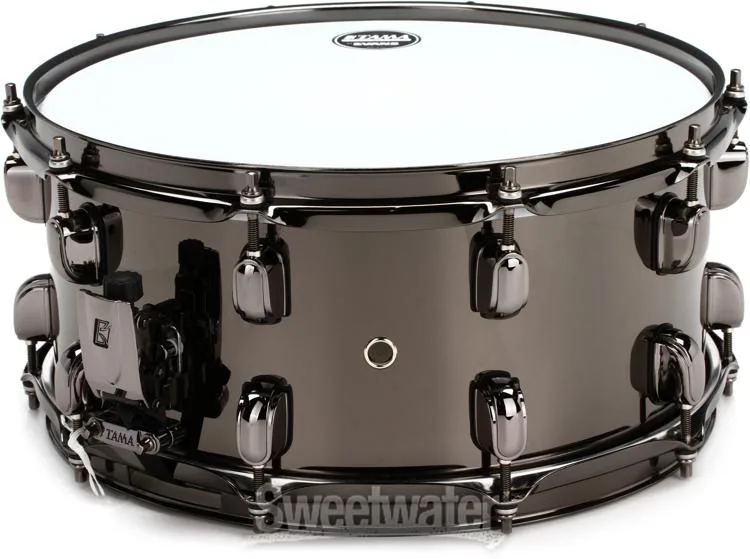  Tama S.L.P. Black Brass Snare Drum - 6.5 x 14 inch - Black Nickel