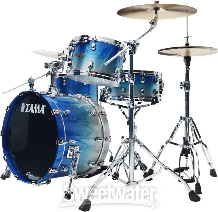  Tama Starclassic Walnut/Birch WBS30RS 3-piece Shell Pack - Molten Blue Ice Fade