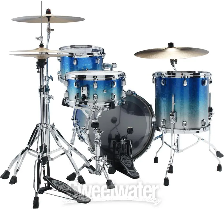  Tama Starclassic Walnut/Birch WBS30RS 3-piece Shell Pack - Molten Blue Ice Fade