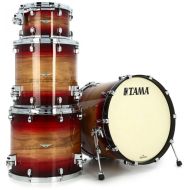 Tama Starclassic Maple ME42ZSLRWB 4-piece Shell Pack - Ruby Pacific Walnut Burst with Chrome Hardware