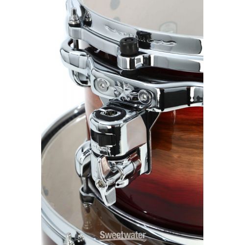  Tama Starclassic Maple ME42ZSLRWB 4-piece Shell Pack - Ruby Pacific Walnut Burst with Chrome Hardware