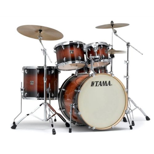  Tama Superstar Classic CL52KS 5-piece Shell Pack with Snare Drum and 5-piece Iron Cobra 600 Hardware Pack - Mahogany Burst Lacquer