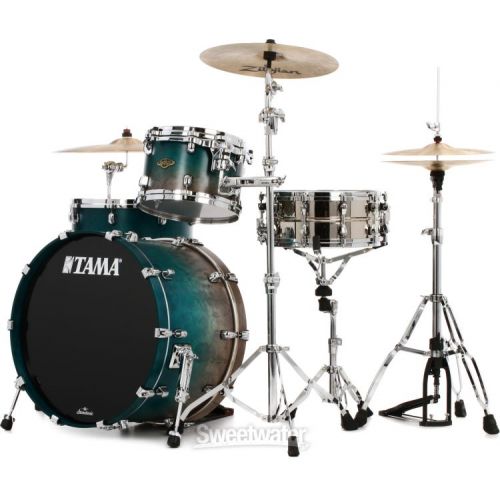  Tama Starclassic Walnut/Birch WBS32RZS 3-piece Shell Pack - Satin Sapphire Fade