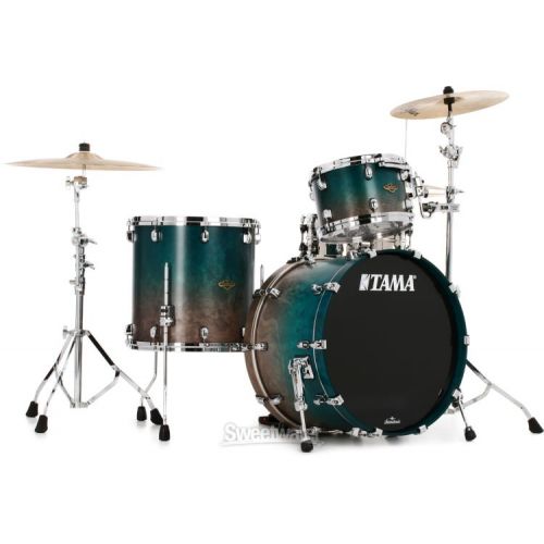  Tama Starclassic Walnut/Birch WBS32RZS 3-piece Shell Pack - Satin Sapphire Fade