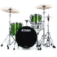 Tama Starclassic Walnut/Birch WBS30RS 3-piece Shell Pack - Lacquer Shamrock Oyster