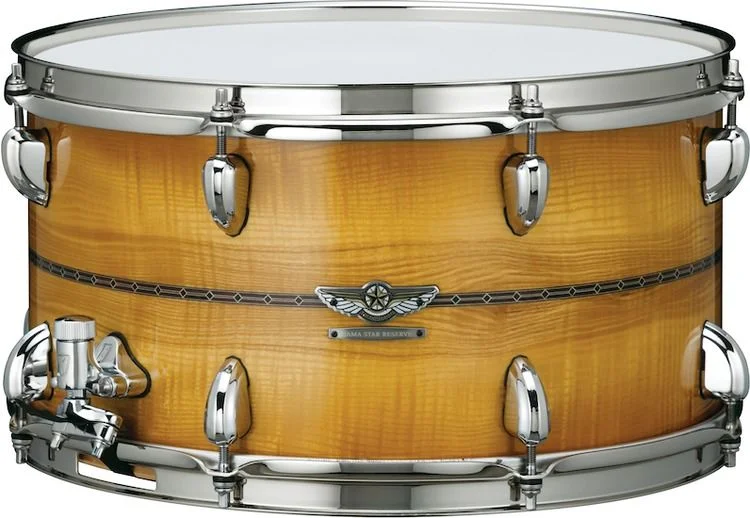  Tama Star Reserve Bubinga/Maple Snare Drum - 8 x 15-inch - Caramel Olive Ash Burst