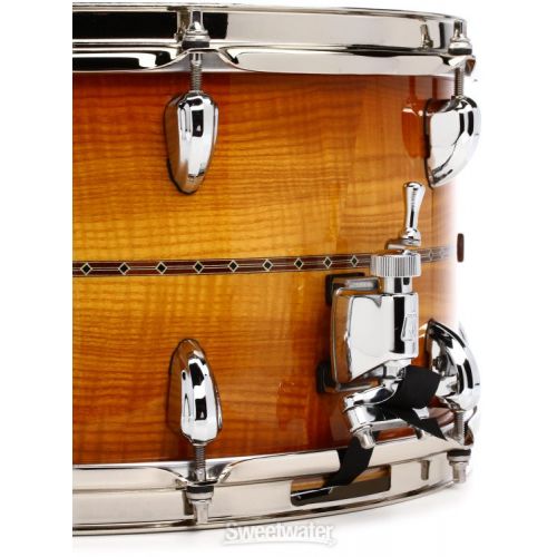  Tama Star Reserve Bubinga/Maple Snare Drum - 8 x 15-inch - Caramel Olive Ash Burst