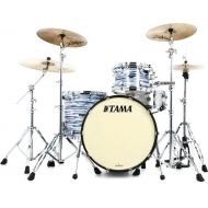 Tama Starclassic Maple MR32CZS 3-piece Shell Pack - Blue and White Oyster with Chrome Hardware